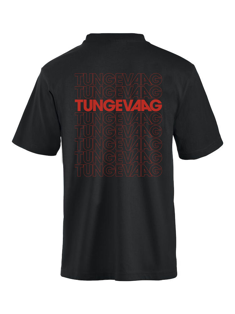 Tungevaag T-shirt / Red Horizontal Print